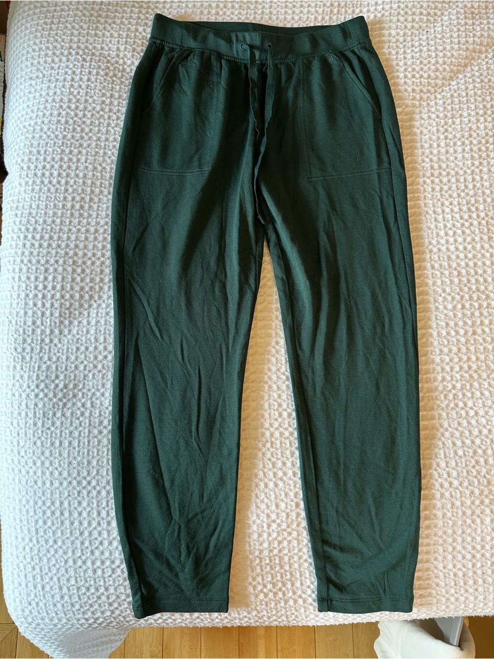 Lou & Grey Deep Green Fleece Sweatshirt - S